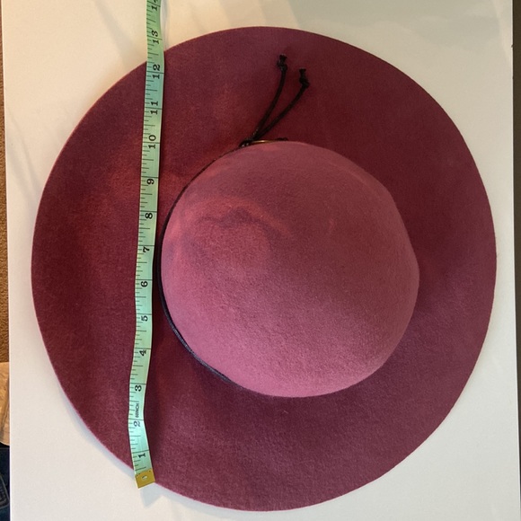Wide Brim Mauve Boho Chic Floppy Hat - Picture 4 of 6